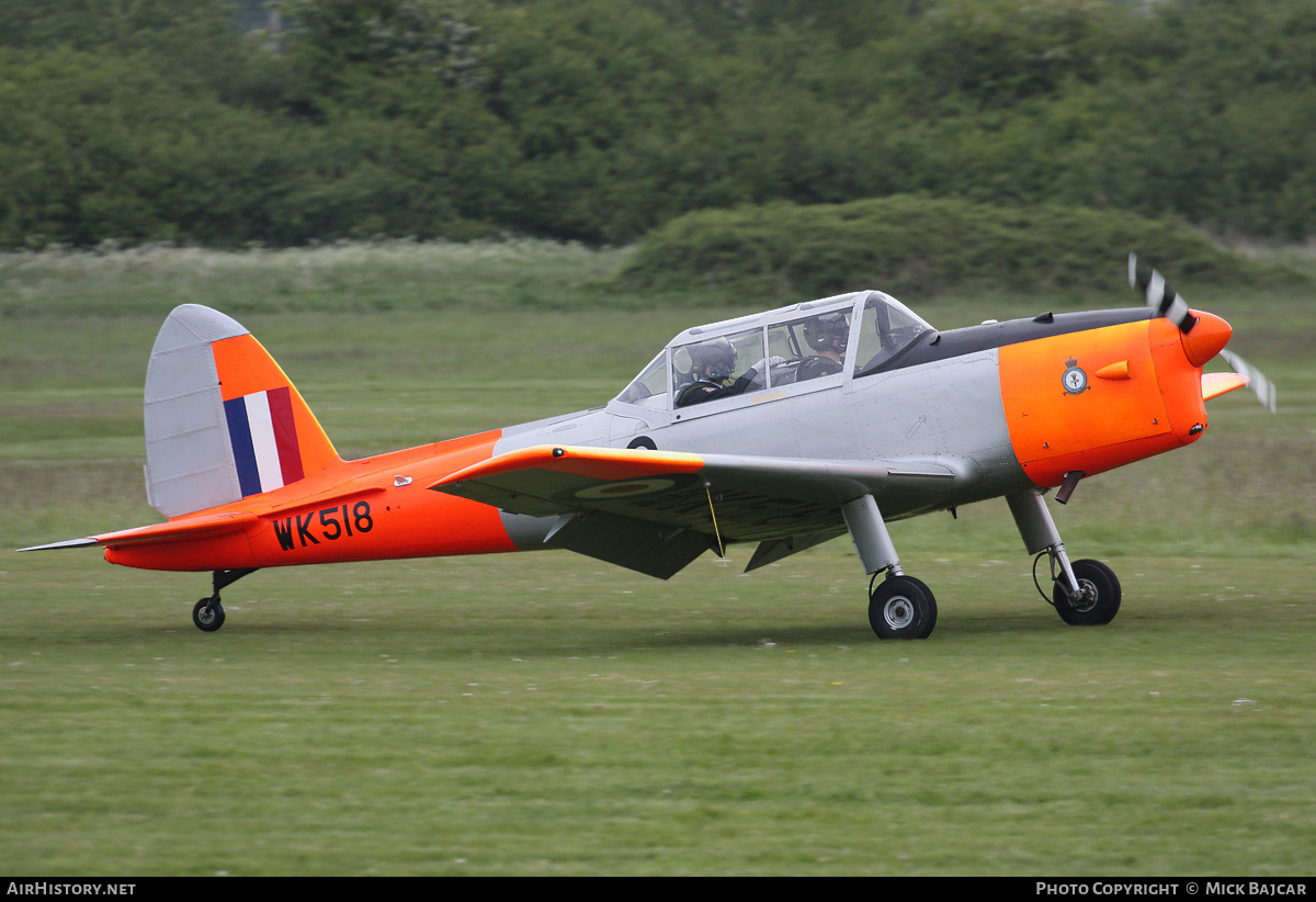 Aircraft Photo of WK518 | De Havilland DHC-1 Chipmunk T10 | UK - Air Force | AirHistory.net #249360