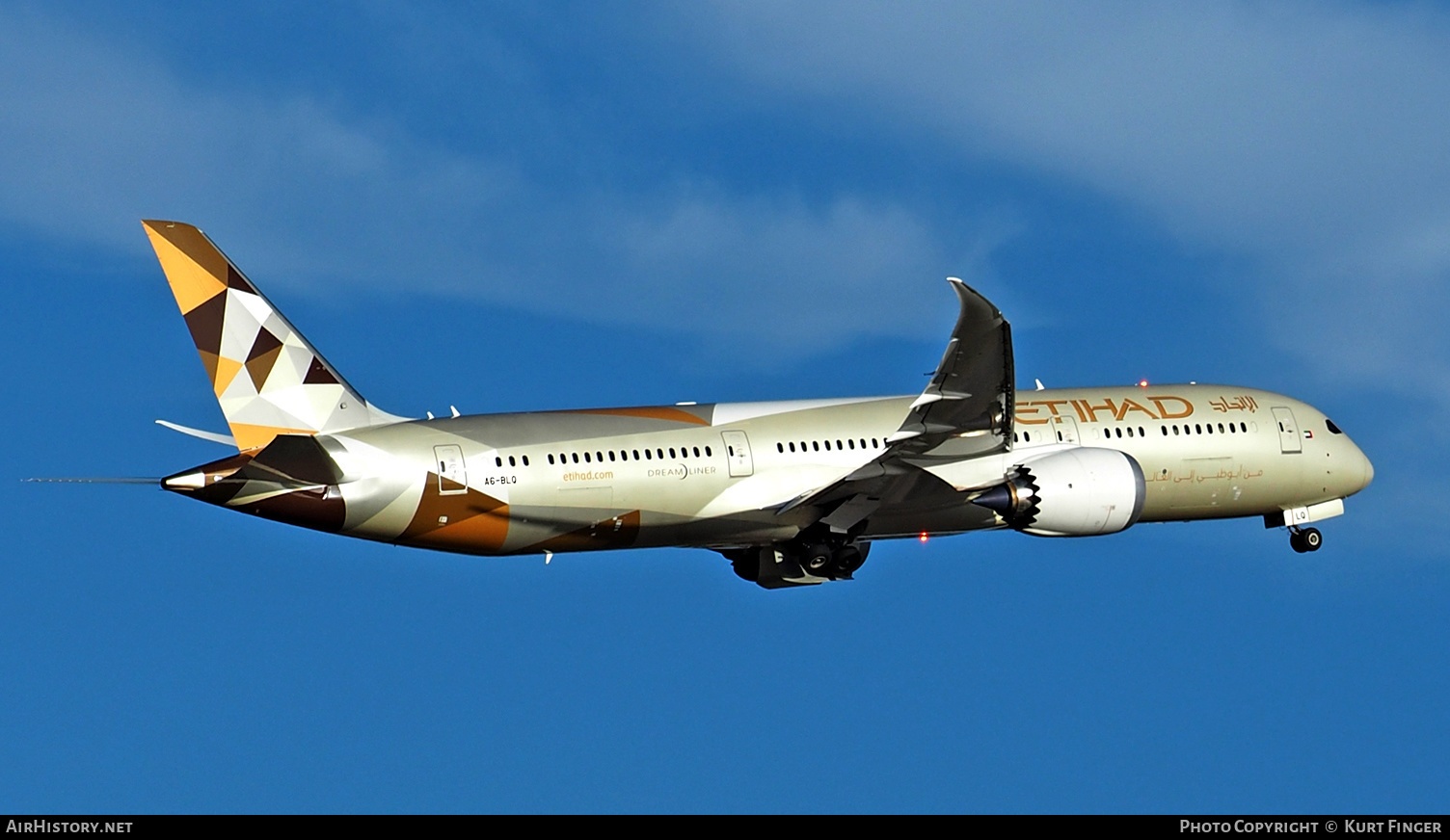 Aircraft Photo of A6-BLQ | Boeing 787-9 Dreamliner | Etihad Airways | AirHistory.net #249368