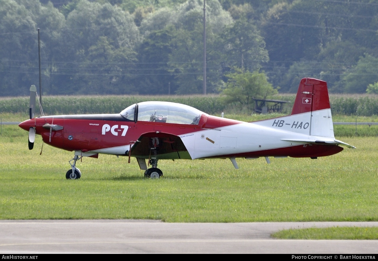 Aircraft Photo of HB-HAO | Pilatus PC-7 | AirHistory.net #249381