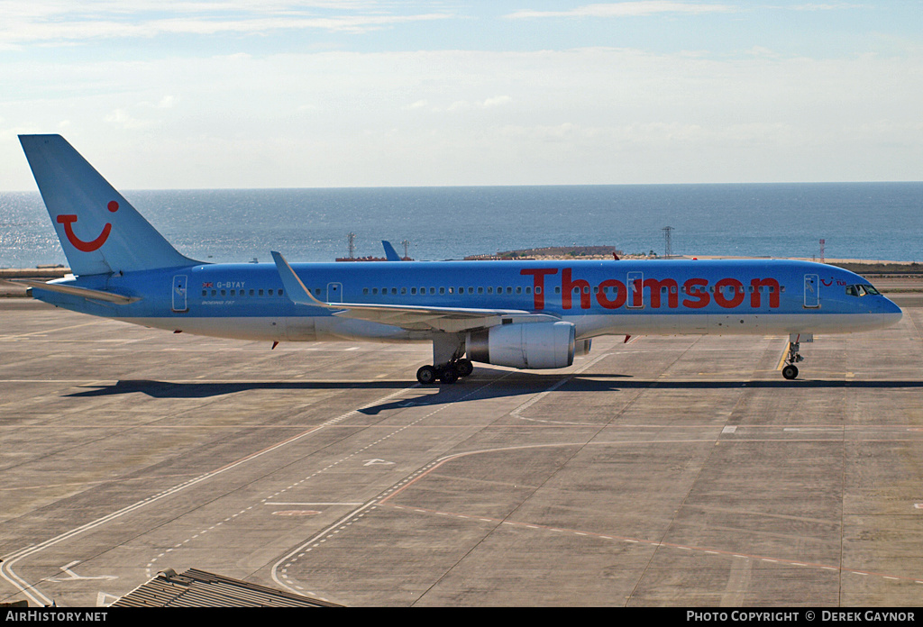 Aircraft Photo of G-BYAY | Boeing 757-204 | Thomson Airways | AirHistory.net #249401