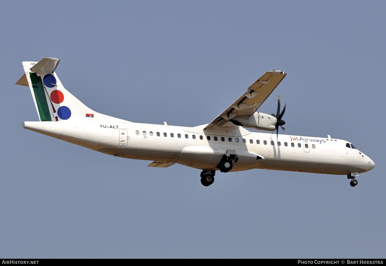 Aircraft Photo of YU-ALT | ATR ATR-72-500 (ATR-72-212A) | Jat Airways | AirHistory.net #249402