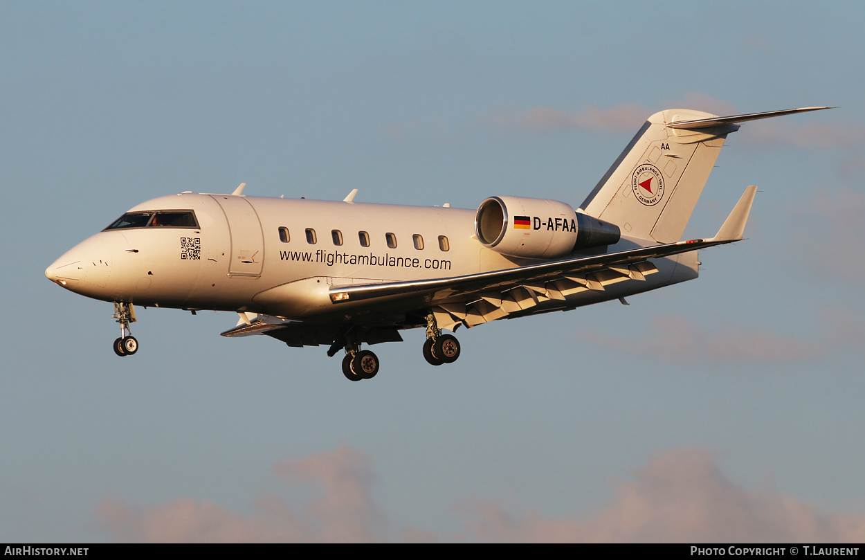 Aircraft Photo of D-AFAA | Bombardier Challenger 604 (CL-600-2B16) | FAI - Flight Ambulance International | AirHistory.net #249475