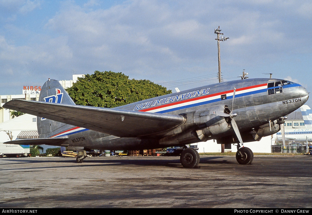 Aircraft Photo of N5370N | Curtiss C-46F Commando | Rich International Airways | AirHistory.net #249477