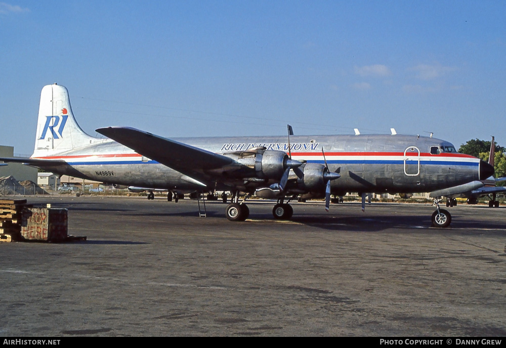 Aircraft Photo of N4989V | Douglas C-118A Liftmaster | Rich International Airways | AirHistory.net #249478