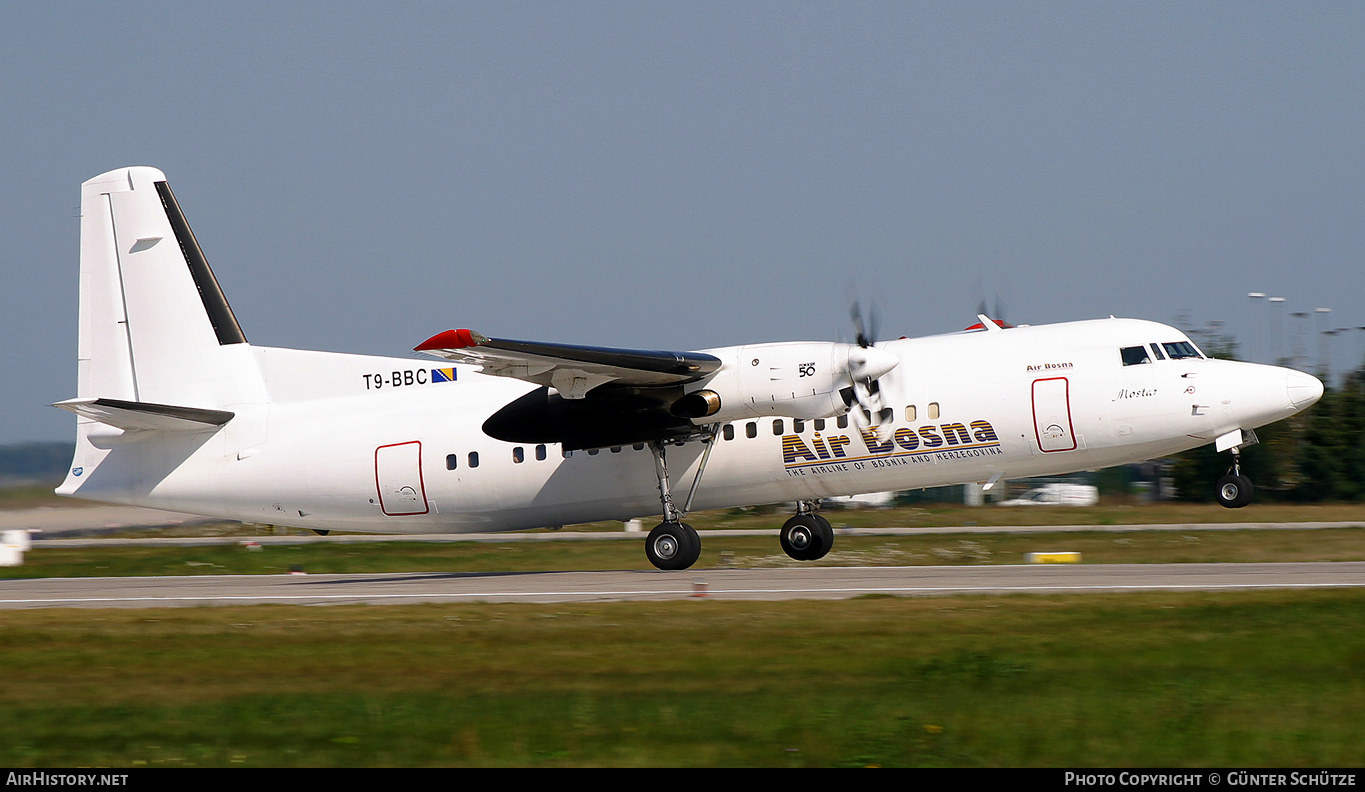 Aircraft Photo of T9-BBC | Fokker 50 | Air Bosna | AirHistory.net #249481
