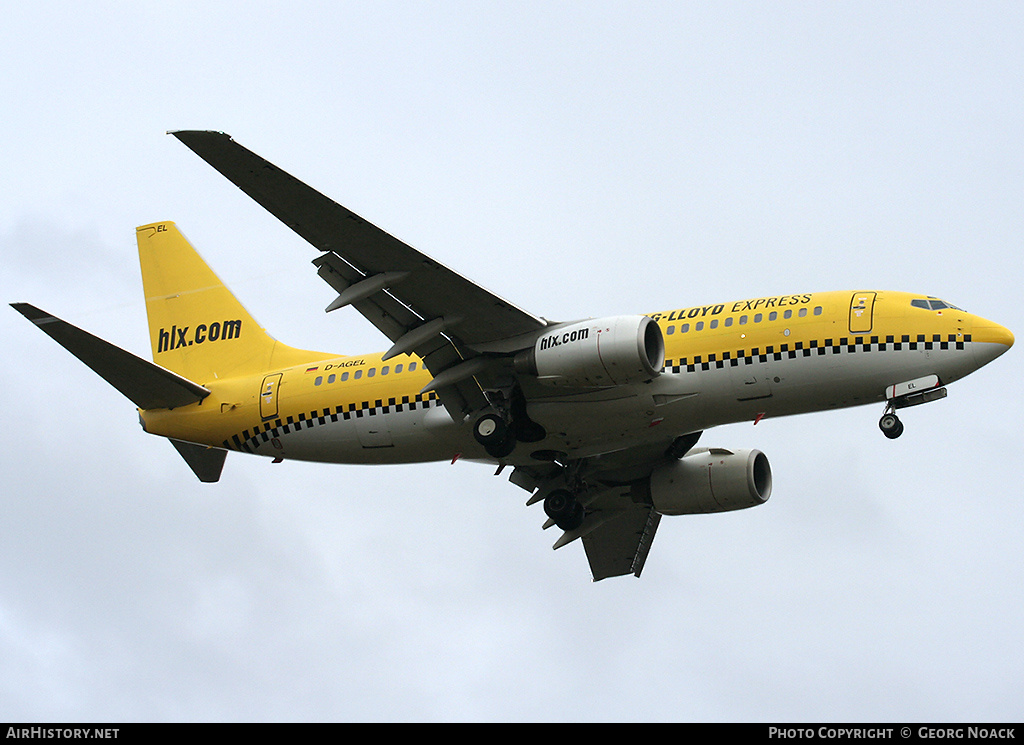 Aircraft Photo of D-AGEL | Boeing 737-75B | Hapag-Lloyd Express | AirHistory.net #249493