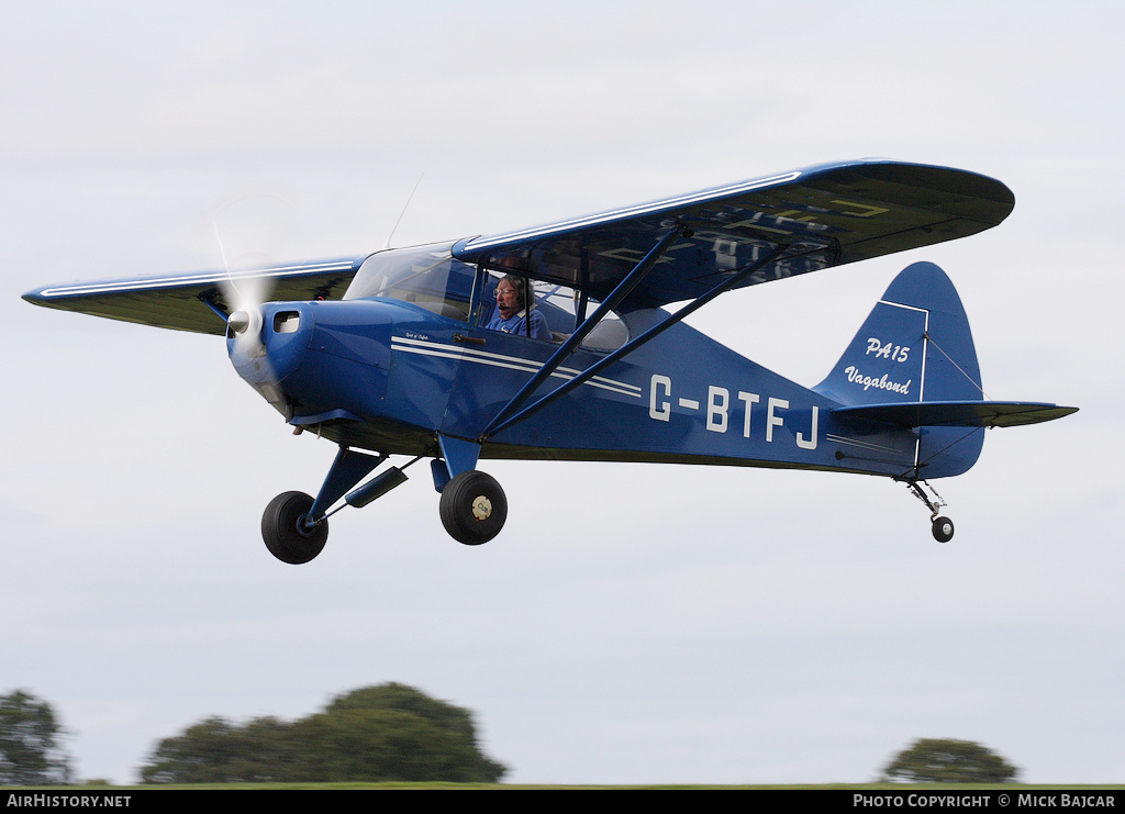Aircraft Photo of G-BTFJ | Piper PA-15 Vagabond | AirHistory.net #249627