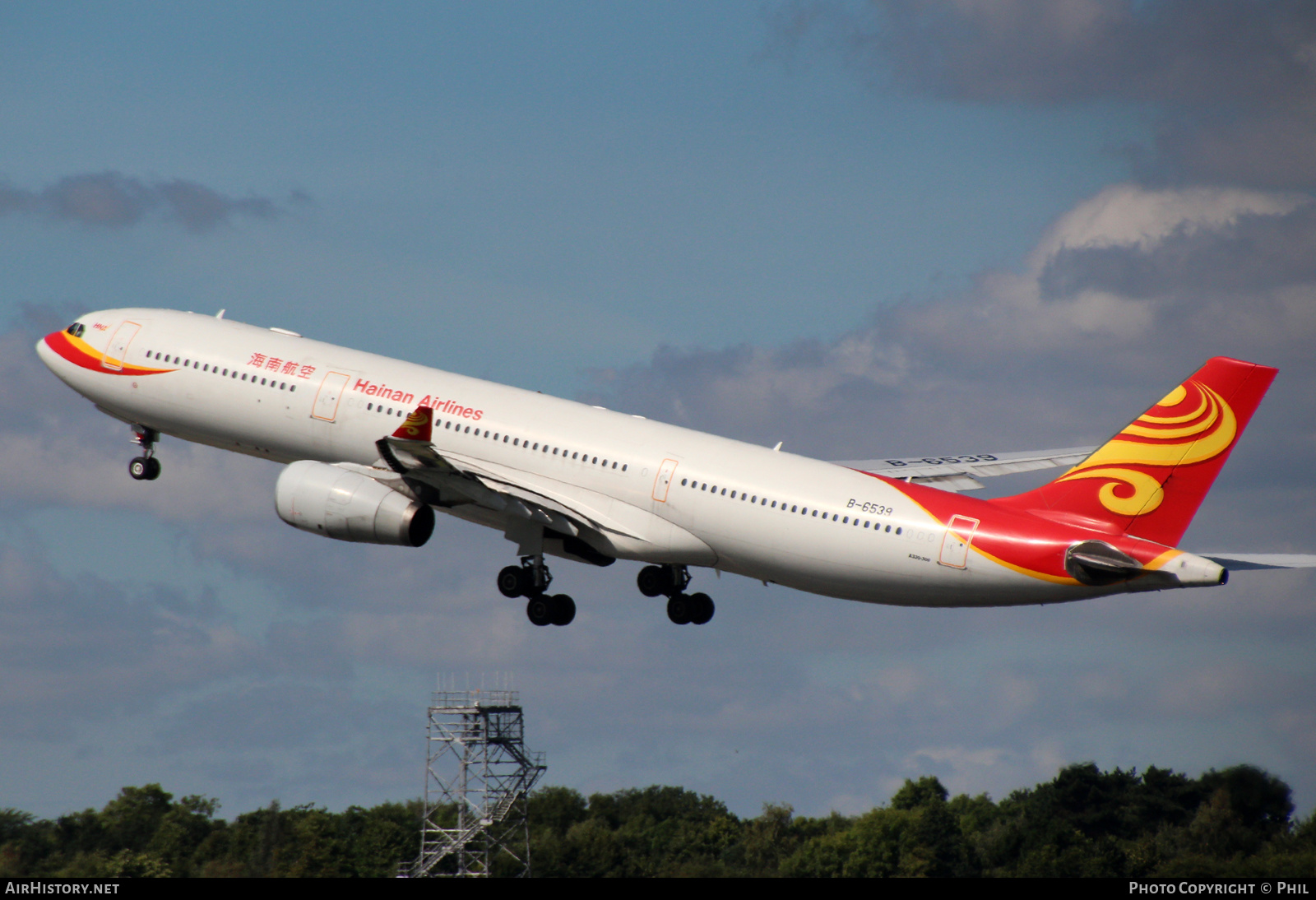 Aircraft Photo of B-6539 | Airbus A330-343E | Hainan Airlines | AirHistory.net #249639