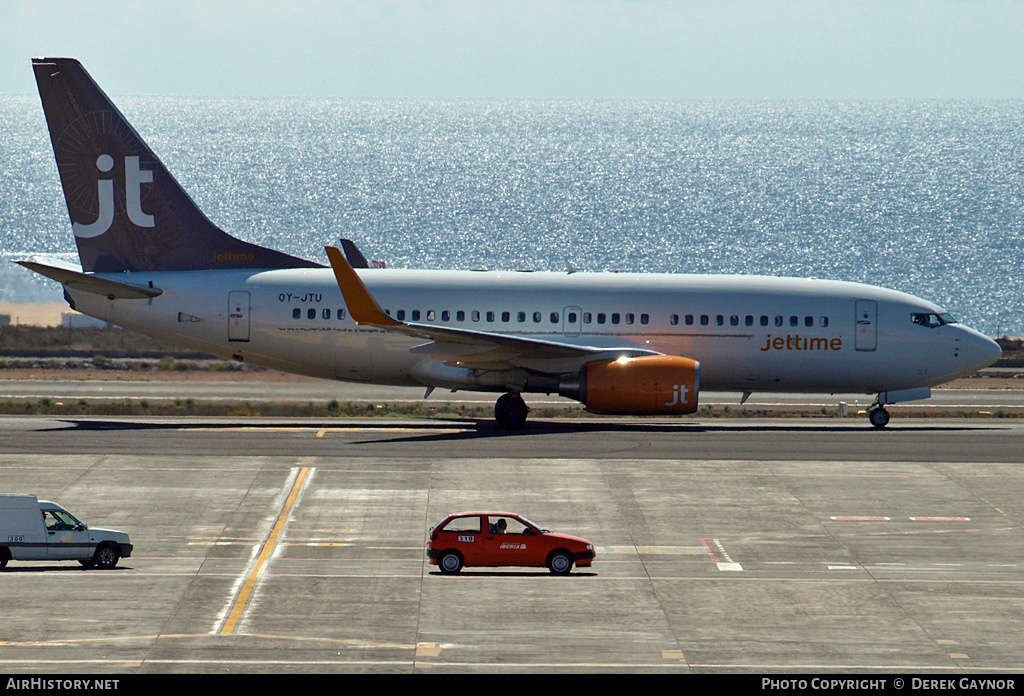 Aircraft Photo of OY-JTU | Boeing 737-7L9 | Jettime | AirHistory.net #249659