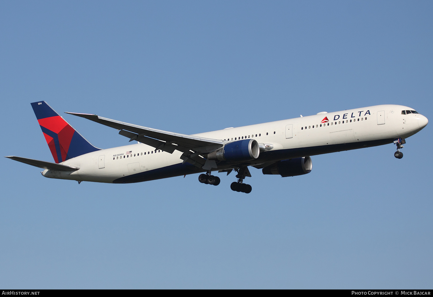 Aircraft Photo of N838MH | Boeing 767-432/ER | Delta Air Lines | AirHistory.net #249696