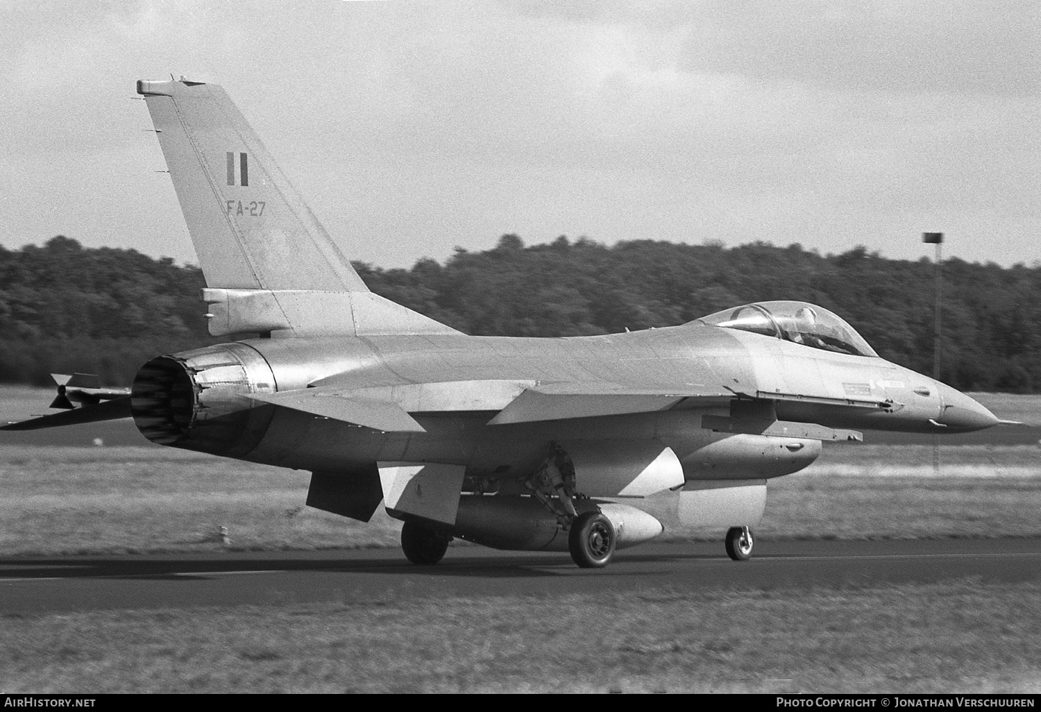 Aircraft Photo of FA27 | General Dynamics F-16A Fighting Falcon | Belgium - Air Force | AirHistory.net #249717