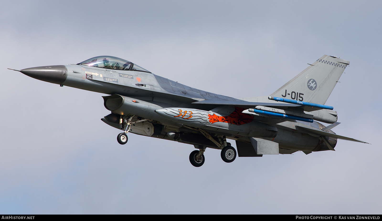 Aircraft Photo of J-015 | General Dynamics F-16AM Fighting Falcon | Netherlands - Air Force | AirHistory.net #249719