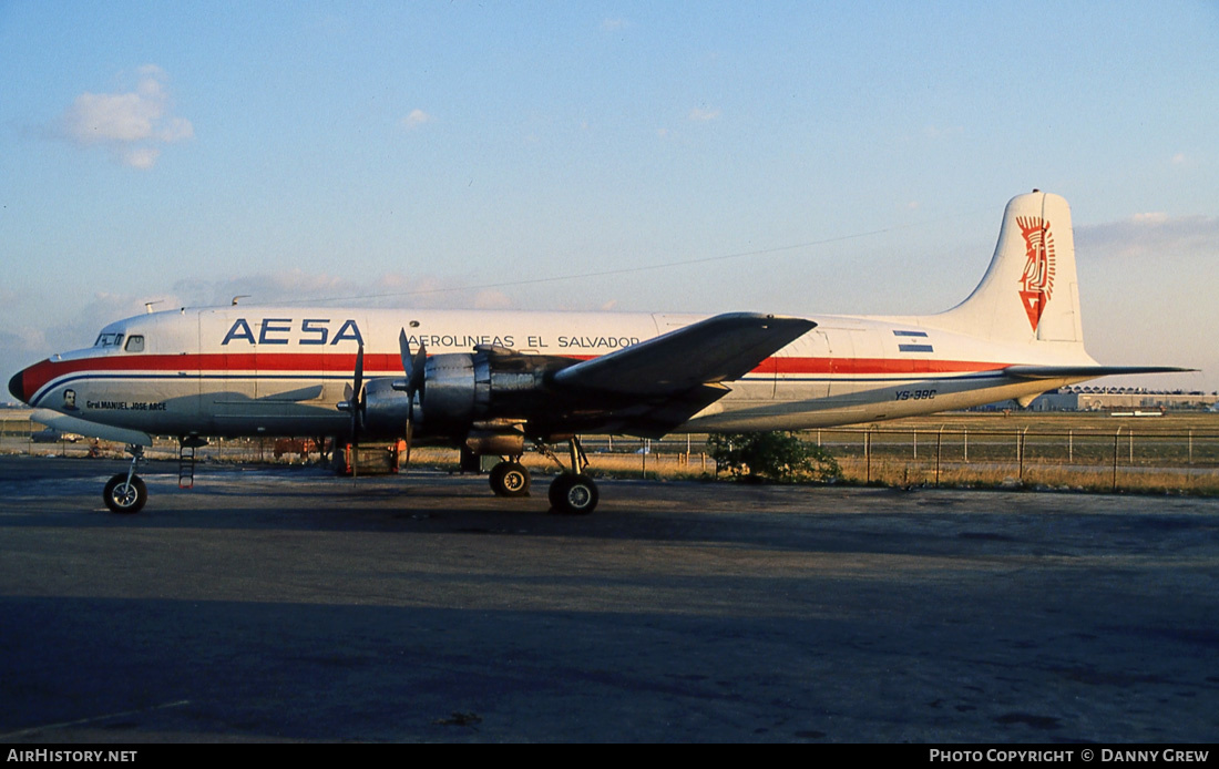 Aircraft Photo of YS-39C | Douglas DC-6B(F) | AESA - Aerolíneas El Salvador | AirHistory.net #249728