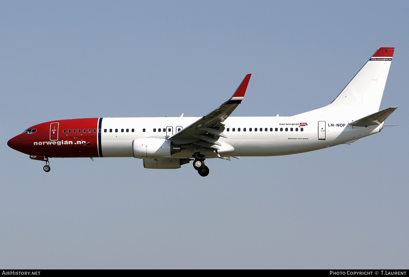 Aircraft Photo of LN-NOF | Boeing 737-86N | Norwegian | AirHistory.net #249763