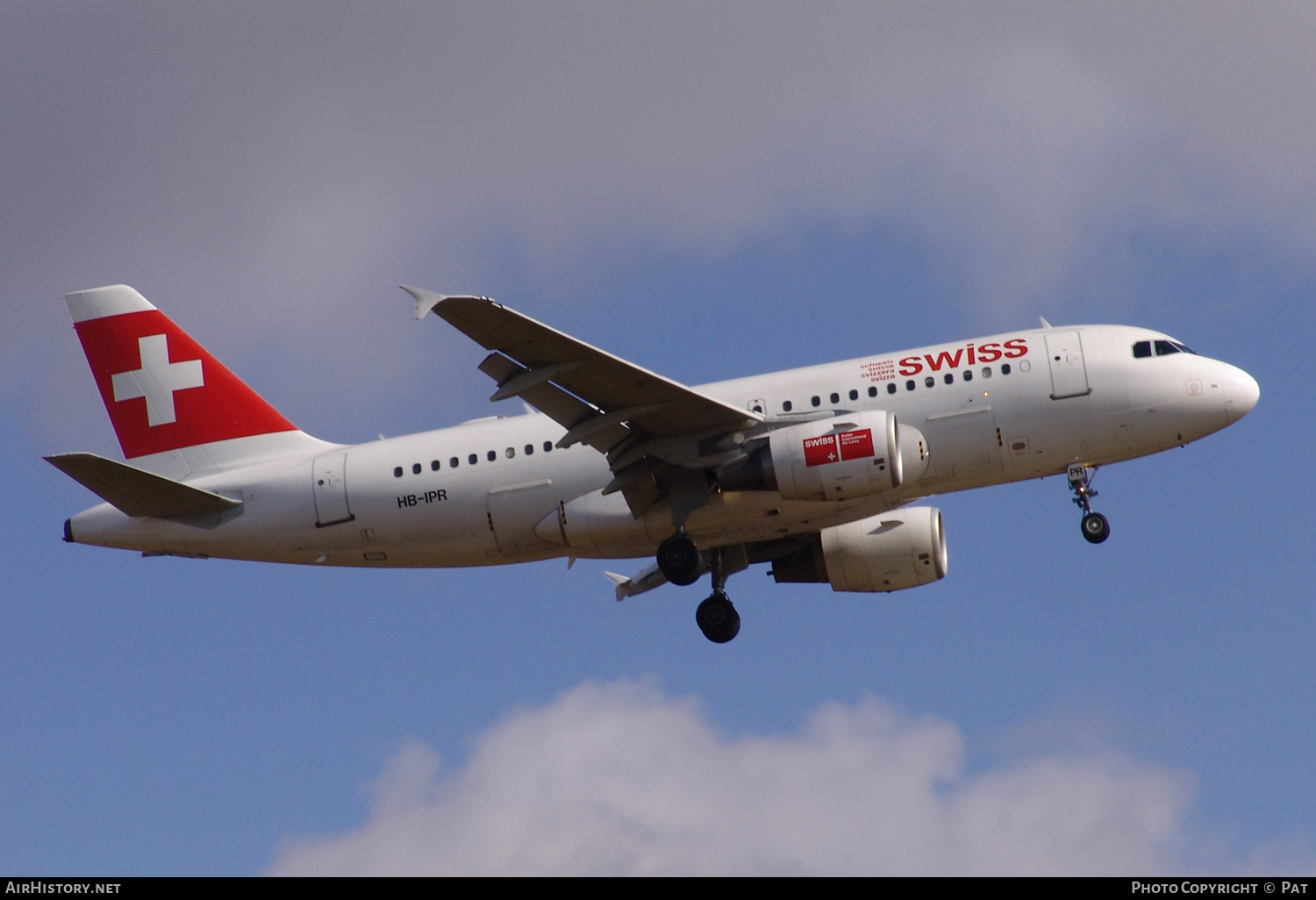 Aircraft Photo of HB-IPR | Airbus A319-112 | Swiss International Air Lines | AirHistory.net #249767