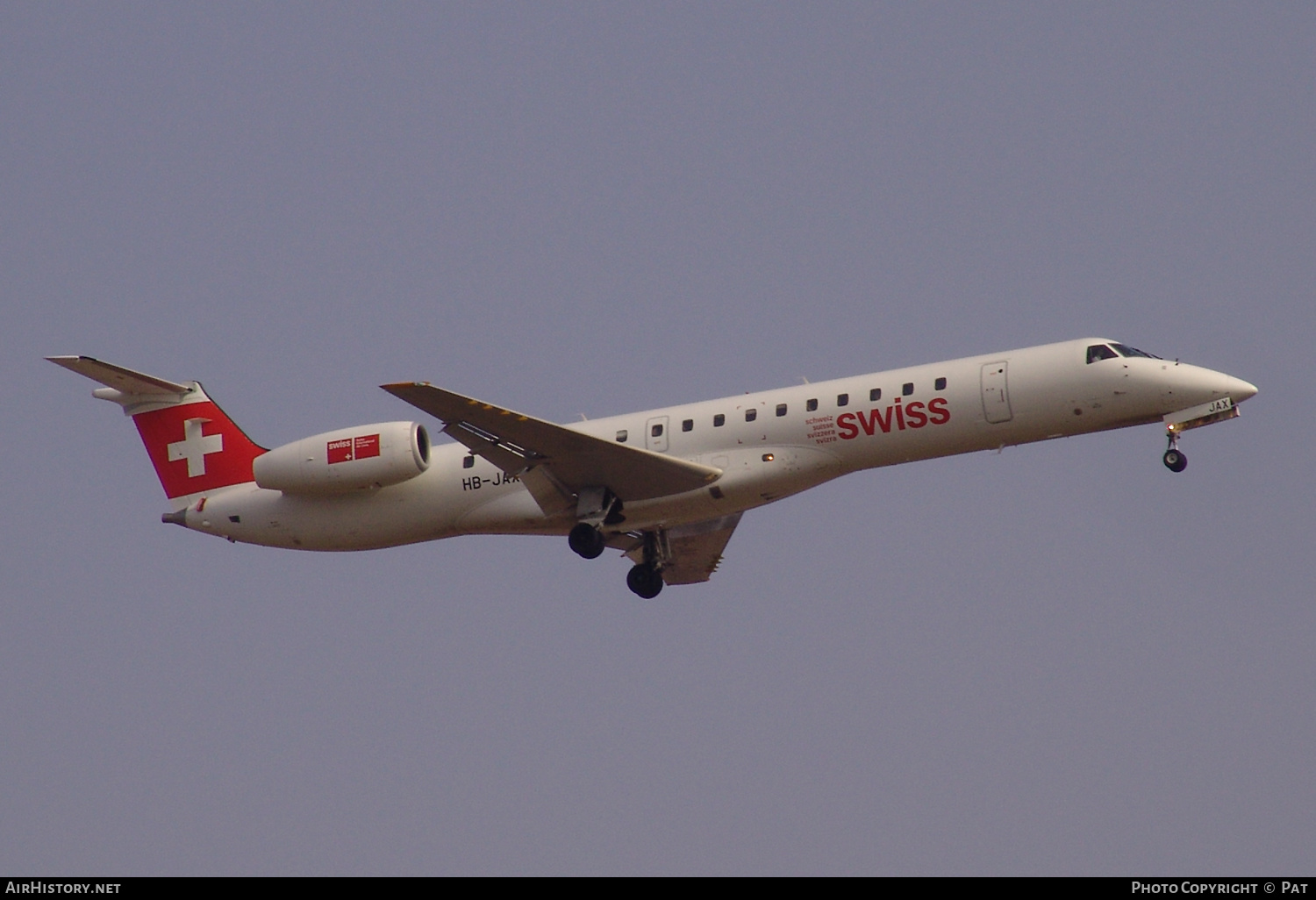 Aircraft Photo of HB-JAX | Embraer ERJ-145LU (EMB-145LU) | Swiss International Air Lines | AirHistory.net #249786