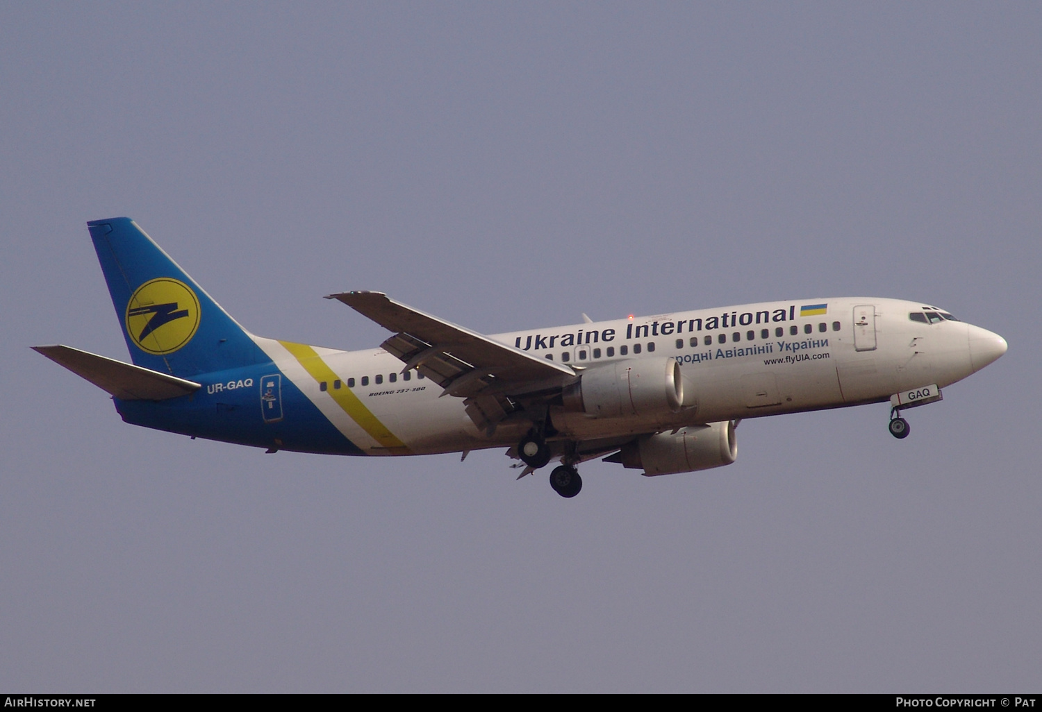 Aircraft Photo of UR-GAQ | Boeing 737-33R | Ukraine International Airlines | AirHistory.net #249790