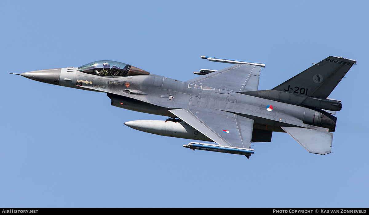 Aircraft Photo of J-201 | General Dynamics F-16AM Fighting Falcon | Netherlands - Air Force | AirHistory.net #249792