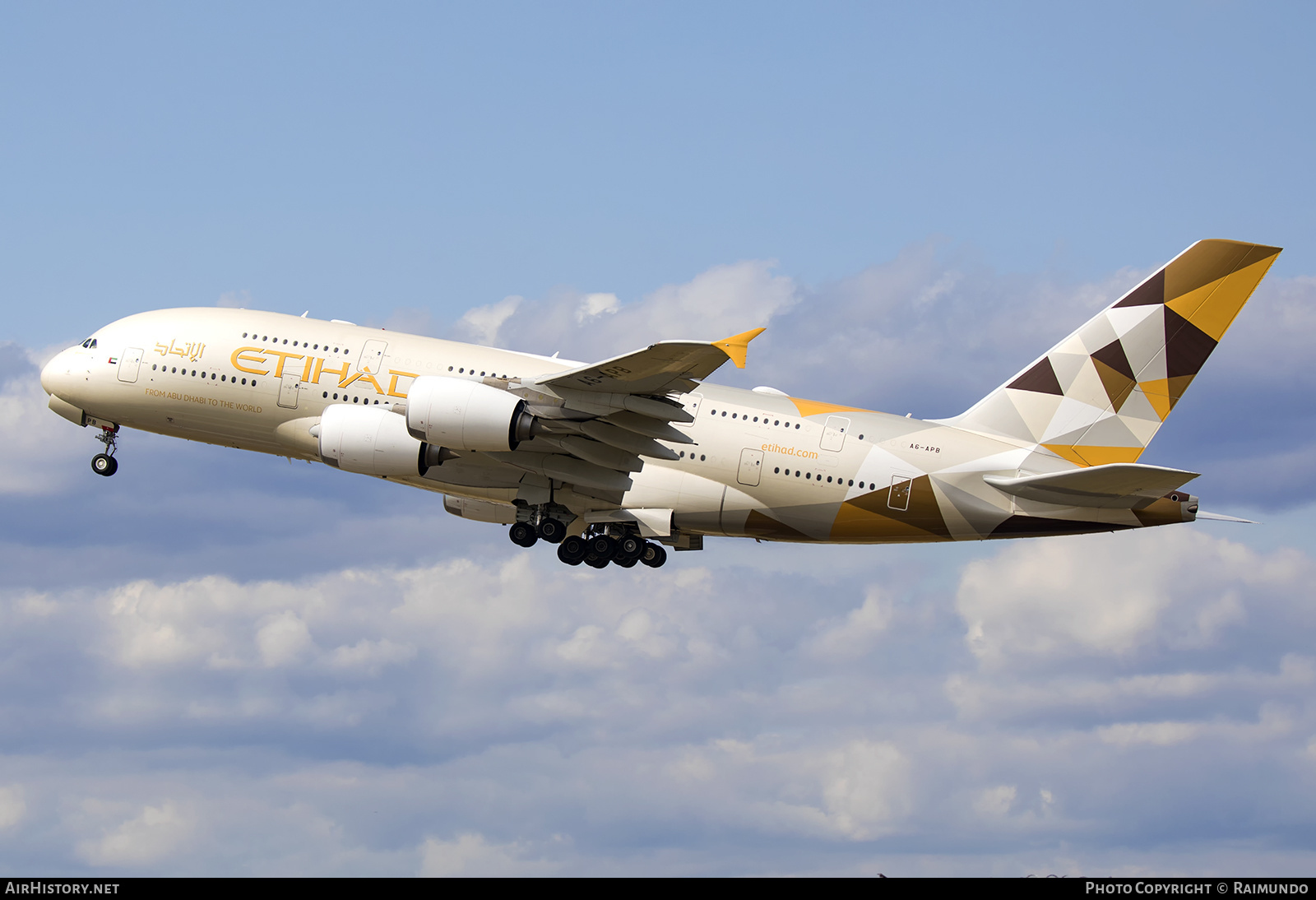 Aircraft Photo of A6-APB | Airbus A380-861 | Etihad Airways | AirHistory.net #249799