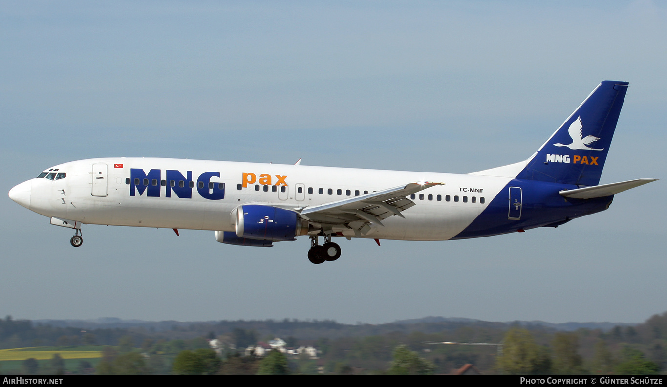 Aircraft Photo of TC-MNF | Boeing 737-4K5 | MNG Pax | AirHistory.net #249805