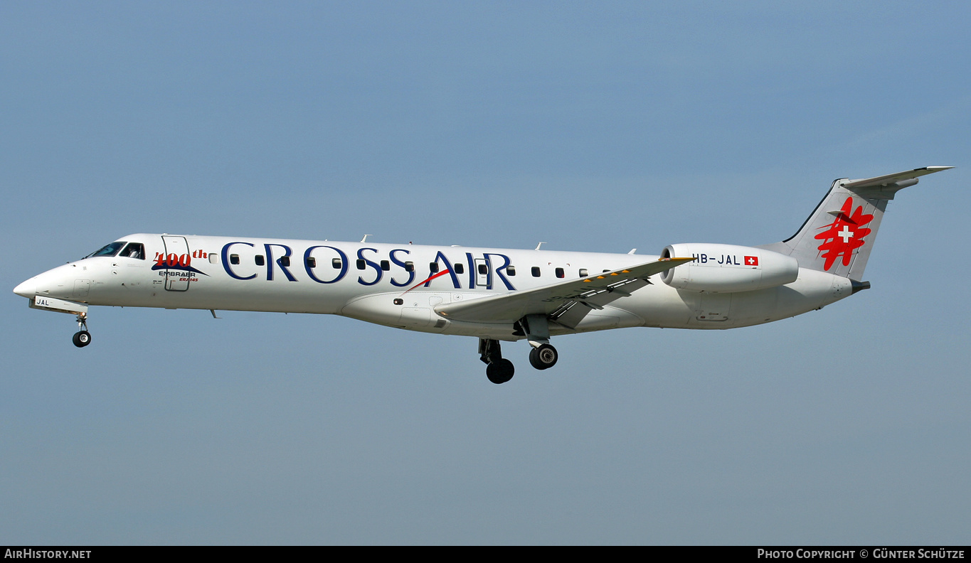 Aircraft Photo of HB-JAL | Embraer ERJ-145LU (EMB-145LU) | Crossair | AirHistory.net #249835