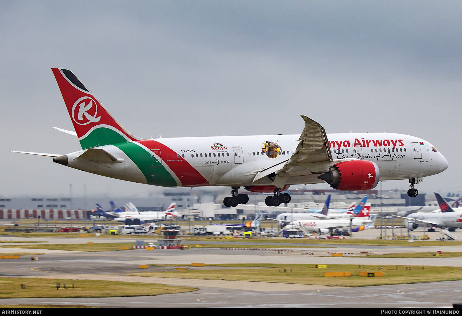Aircraft Photo of 5Y-KZG | Boeing 787-8 Dreamliner | Kenya Airways | AirHistory.net #249837