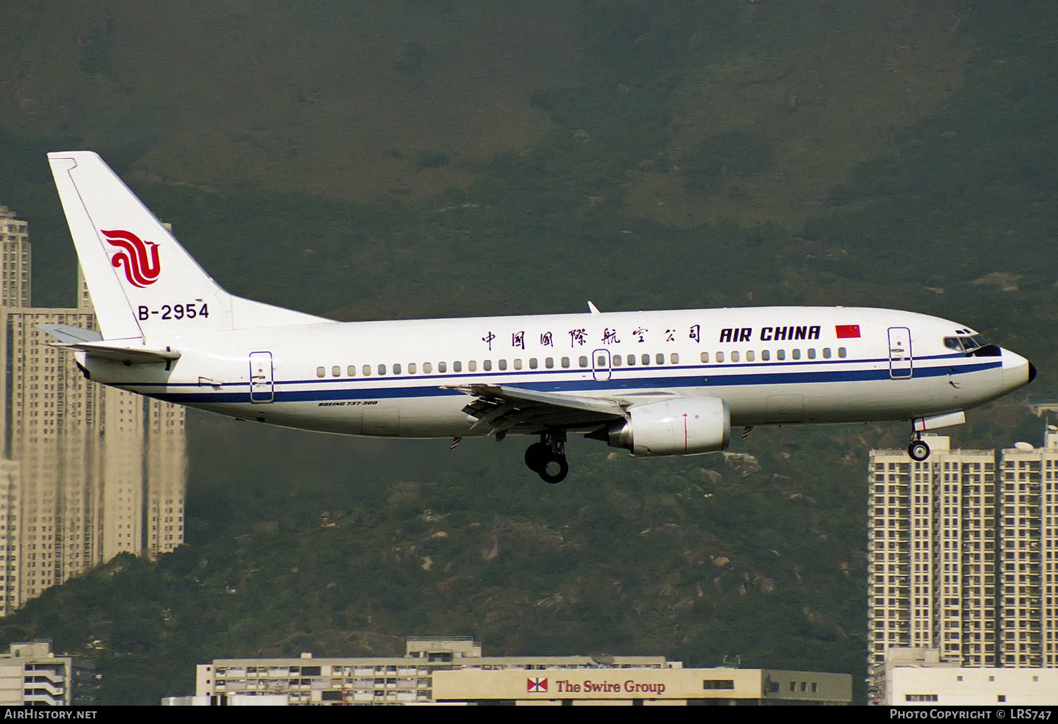 Aircraft Photo of B-2954 | Boeing 737-3J6 | Air China | AirHistory.net #249847