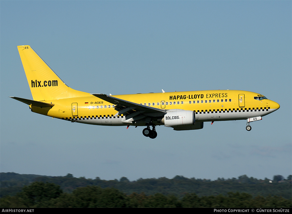 Aircraft Photo of D-AGES | Boeing 737-75B | Hapag-Lloyd Express | AirHistory.net #249866