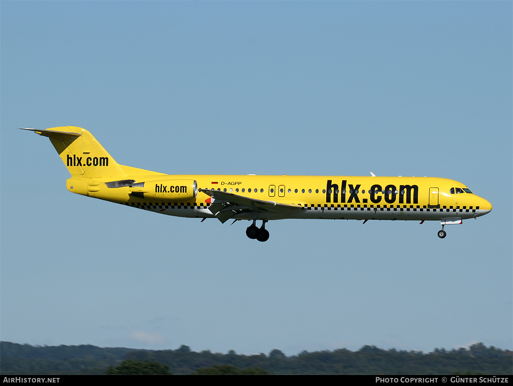 Aircraft Photo of D-AGPP | Fokker 100 (F28-0100) | Hapag-Lloyd Express | AirHistory.net #249868