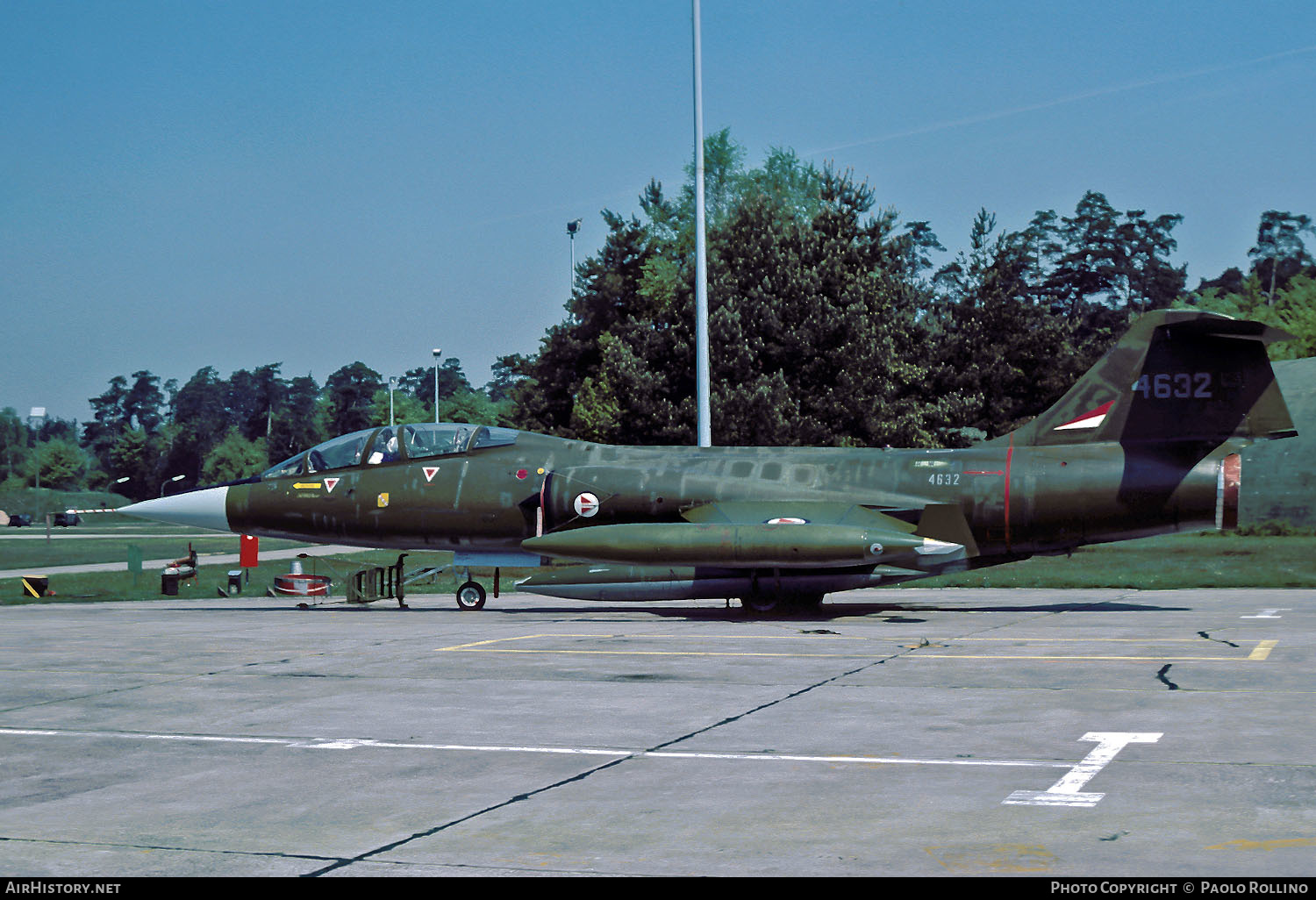 Aircraft Photo of 4632 | Lockheed CF-104D Starfighter Mk1 | Norway - Air Force | AirHistory.net #249880