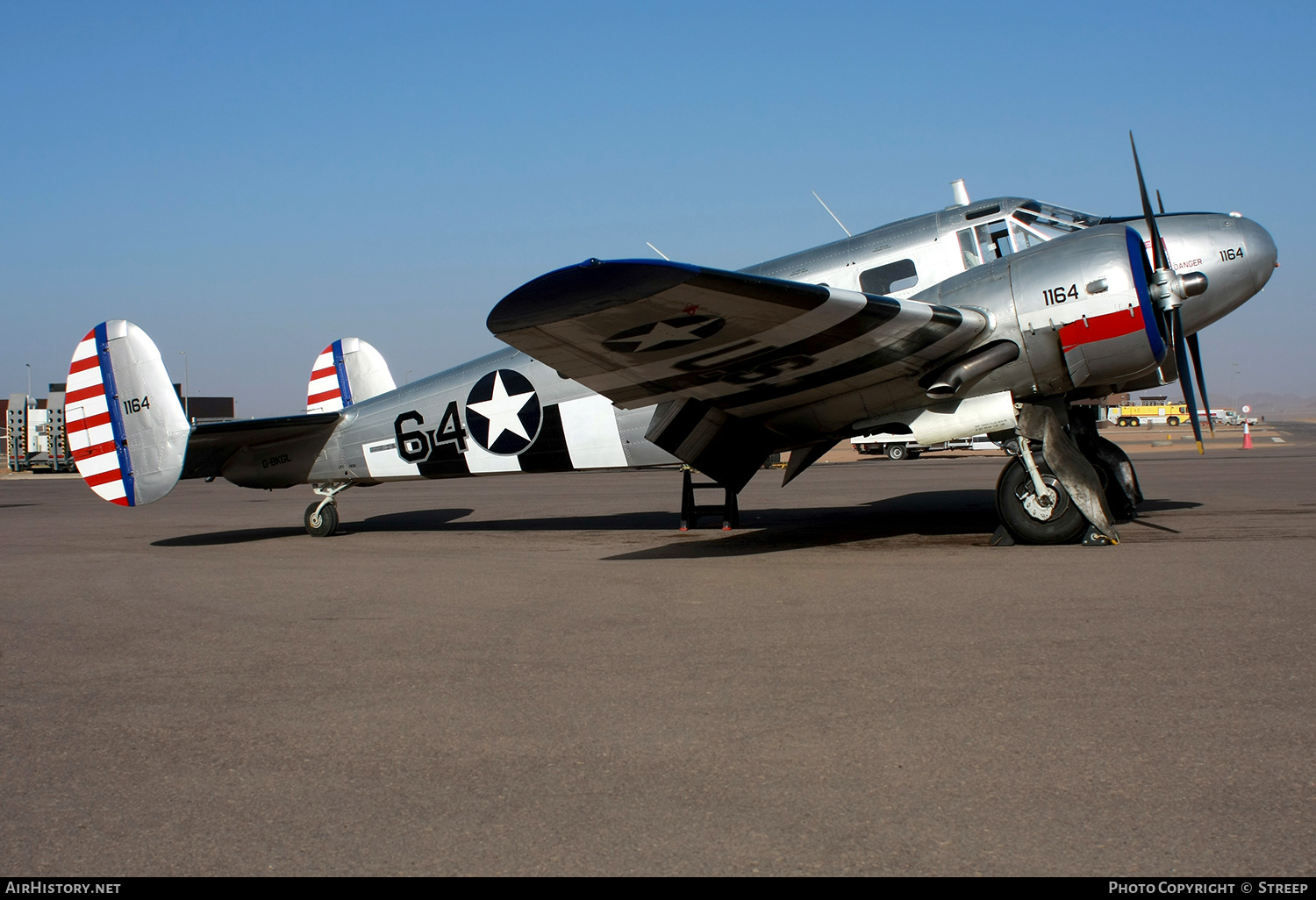 Aircraft Photo of G-BKGL / 1164 | Beech Expeditor 3TM | USA - Air Force | AirHistory.net #249918