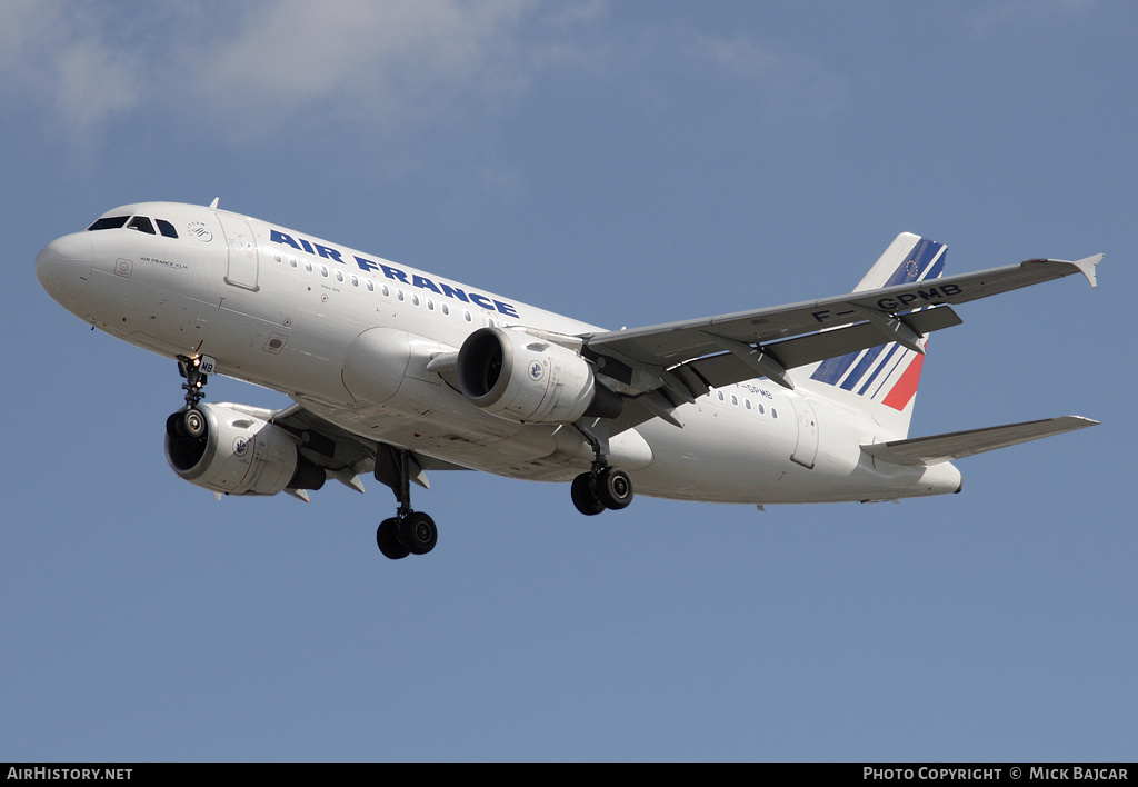 Aircraft Photo of F-GPMB | Airbus A319-113 | Air France | AirHistory.net #249929
