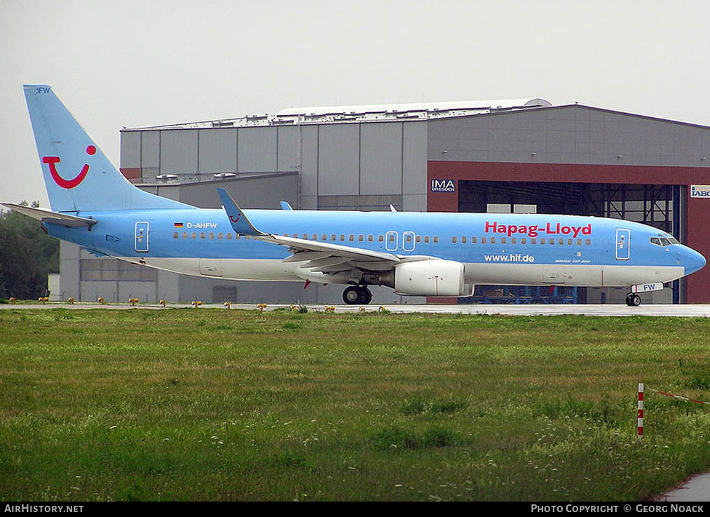 Aircraft Photo of D-AHFW | Boeing 737-8K5 | Hapag-Lloyd | AirHistory.net #249961