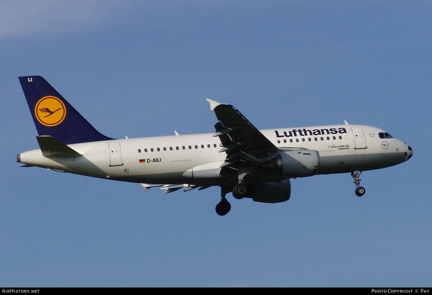 Aircraft Photo of D-AILI | Airbus A319-114 | Lufthansa | AirHistory.net #249967