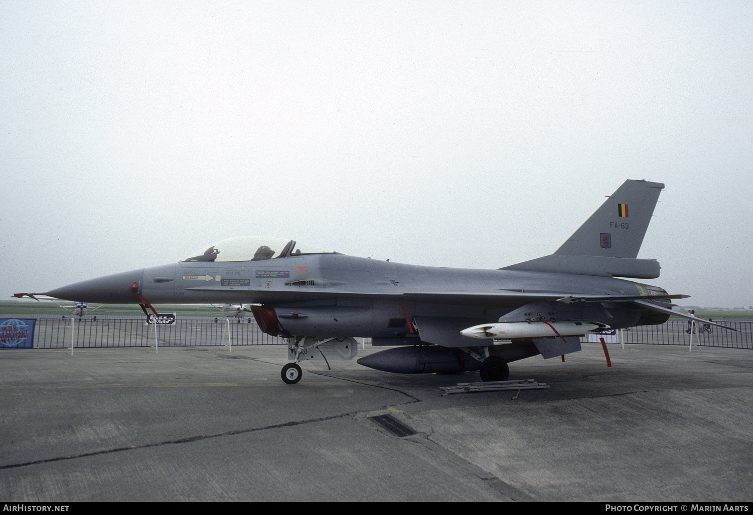 Aircraft Photo of FA-63 | General Dynamics F-16A Fighting Falcon | Belgium - Air Force | AirHistory.net #250013