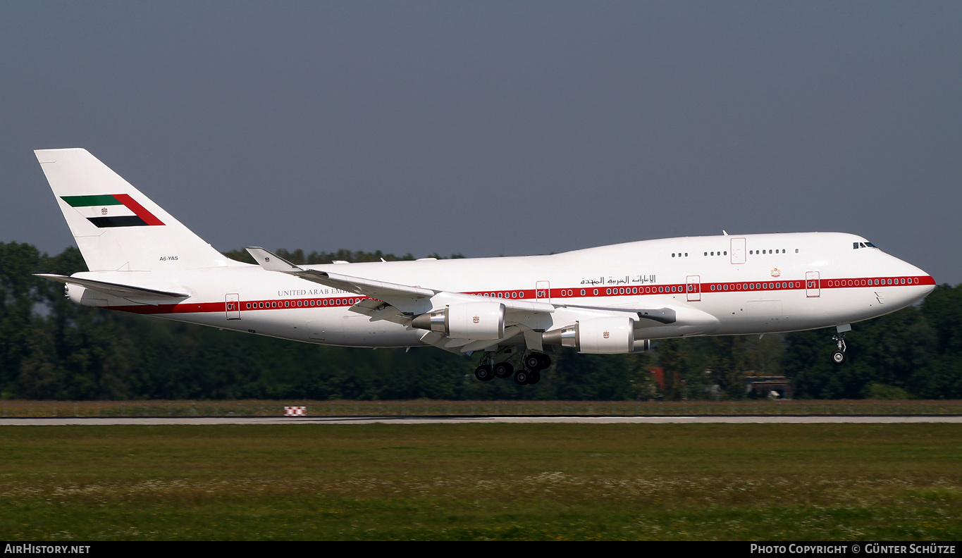 Aircraft Photo of A6-YAS | Boeing 747-4F6 | United Arab Emirates Government | AirHistory.net #250051