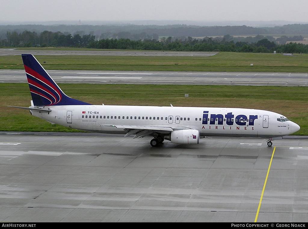 Aircraft Photo of TC-IEA | Boeing 737-8CX | Inter Airlines | AirHistory.net #250102