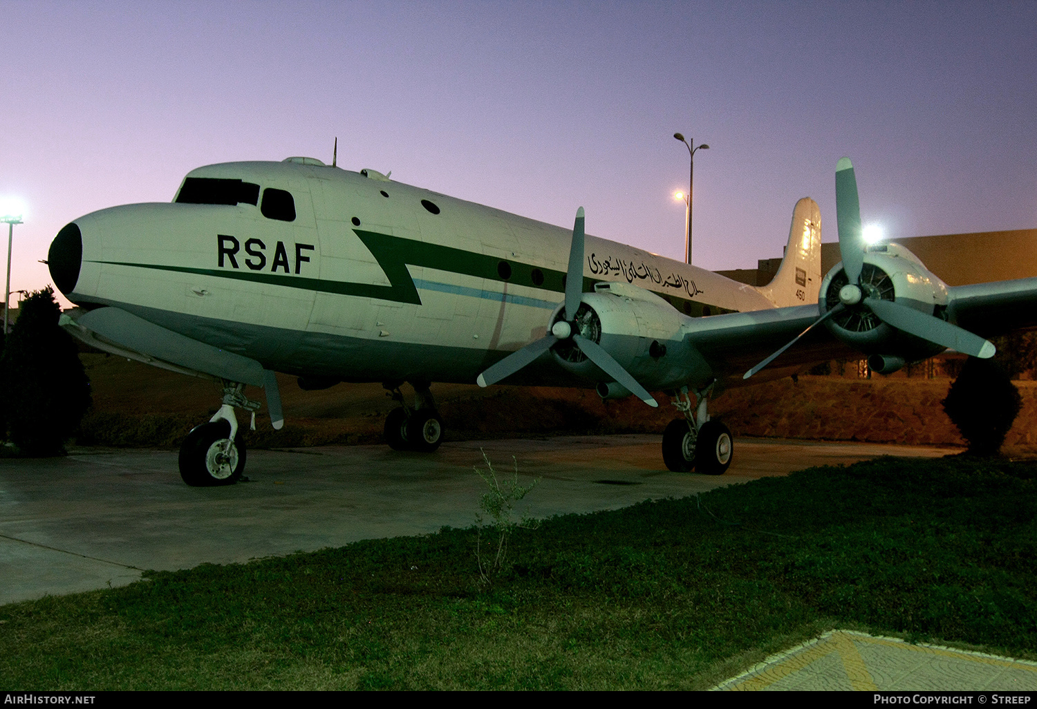 Aircraft Photo of 450 | Douglas C-54 Skymaster | Saudi Arabia - Air Force | AirHistory.net #250109
