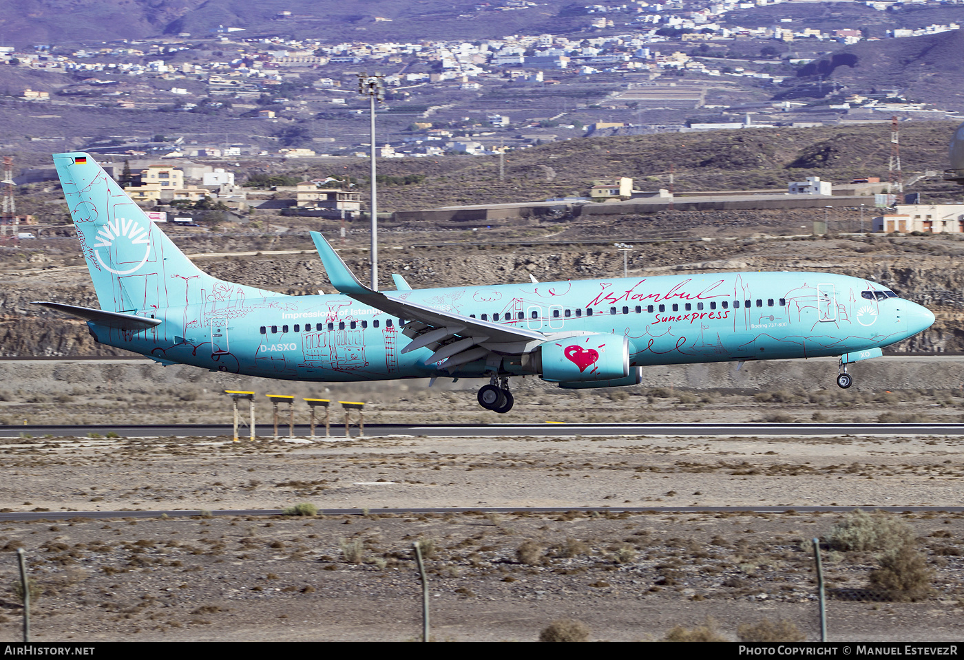 Aircraft Photo of D-ASXO | Boeing 737-8HX | SunExpress | AirHistory.net #250119