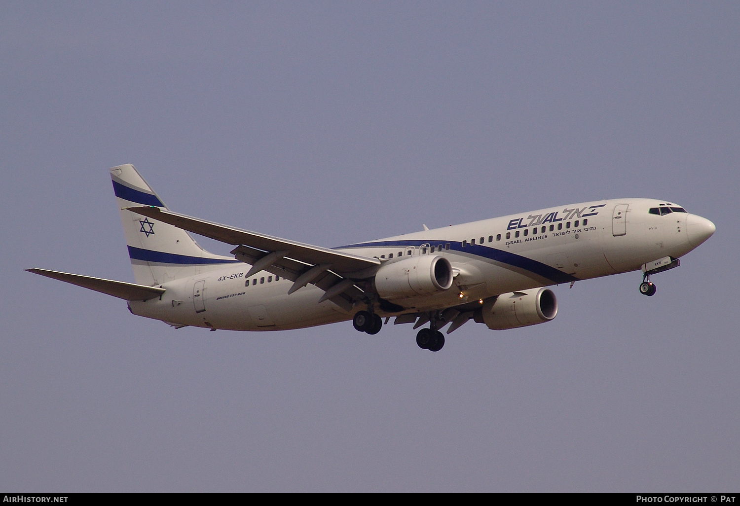 Aircraft Photo of 4X-EKB | Boeing 737-858 | El Al Israel Airlines | AirHistory.net #250122