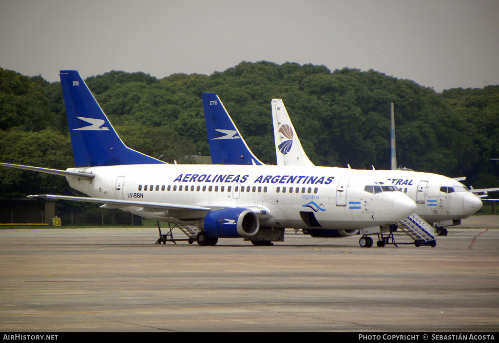 Aircraft Photo of LV-BBN | Boeing 737-5H6 | Aerolíneas Argentinas | AirHistory.net #250135