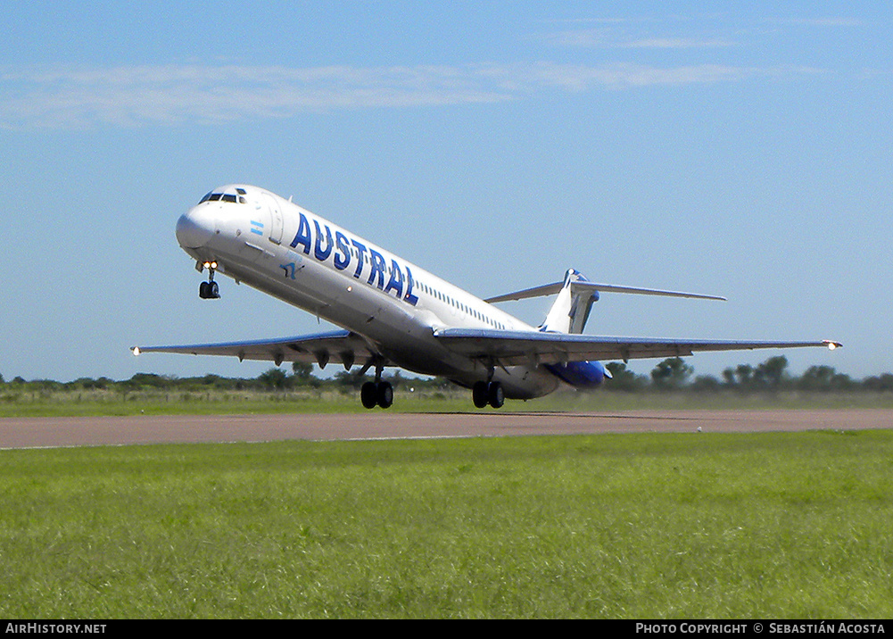 Aircraft Photo of LV-BGZ | McDonnell Douglas MD-83 (DC-9-83) | Austral Líneas Aéreas | AirHistory.net #250139