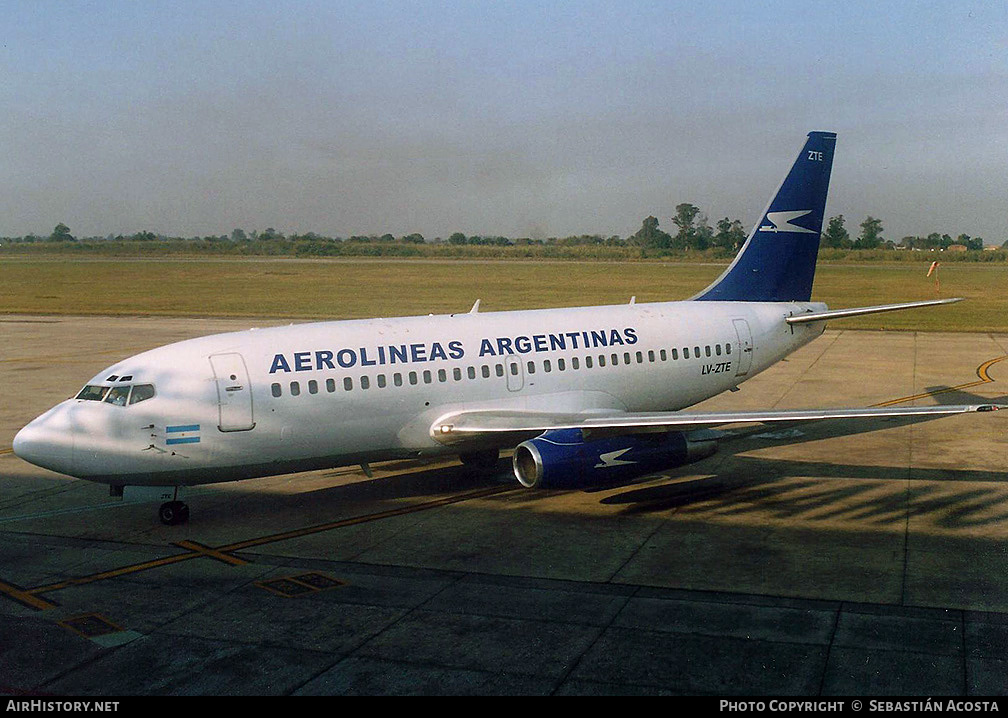 Aircraft Photo of LV-ZTE | Boeing 737-228/Adv | Aerolíneas Argentinas | AirHistory.net #250151