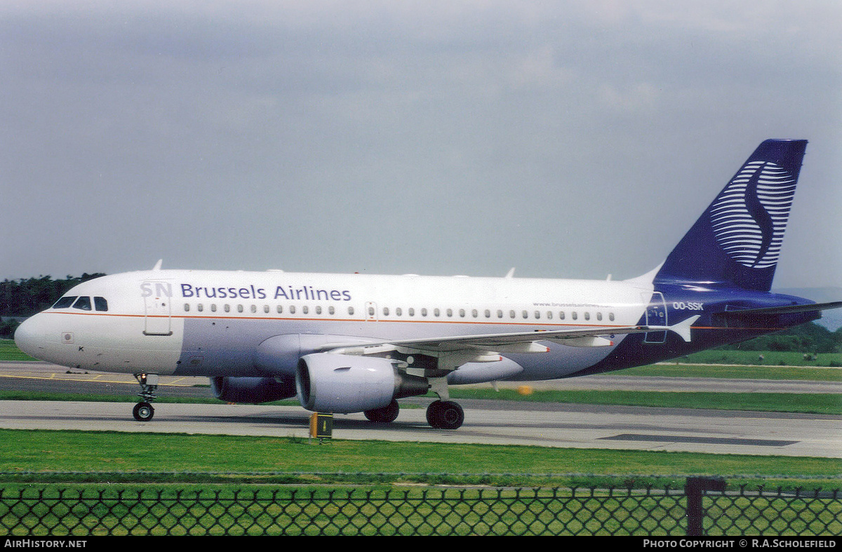 Aircraft Photo of OO-SSK | Airbus A319-112 | SN Brussels Airlines | AirHistory.net #250156