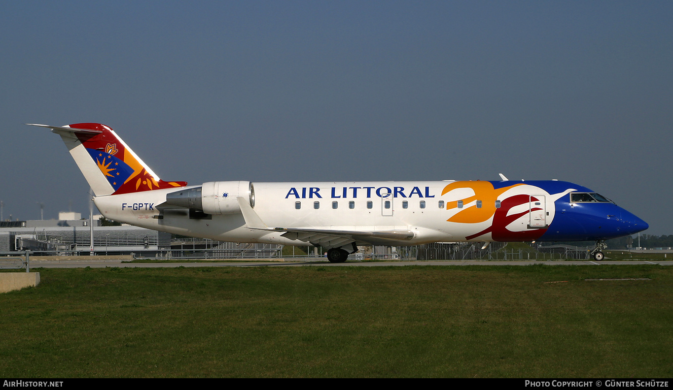Aircraft Photo of F-GPTK | Bombardier CRJ-100ER (CL-600-2B19) | Air Littoral | AirHistory.net #250175
