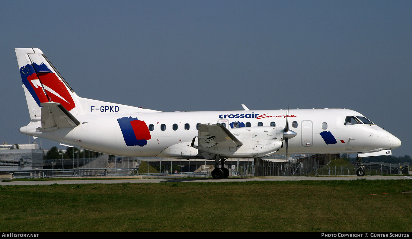 Aircraft Photo of F-GPKD | Saab 340B | Crossair Europe | AirHistory.net #250187