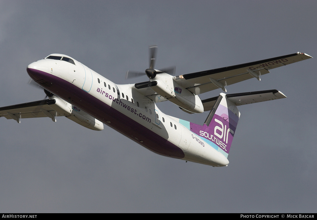 Aircraft Photo of G-WOWD | De Havilland Canada DHC-8-311 Dash 8 | Air Southwest | AirHistory.net #250211