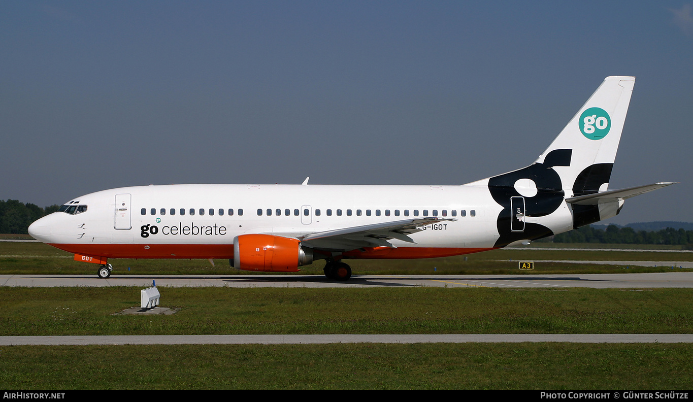 Aircraft Photo of G-IGOT | Boeing 737-3L9 | Go Fly | AirHistory.net #250214