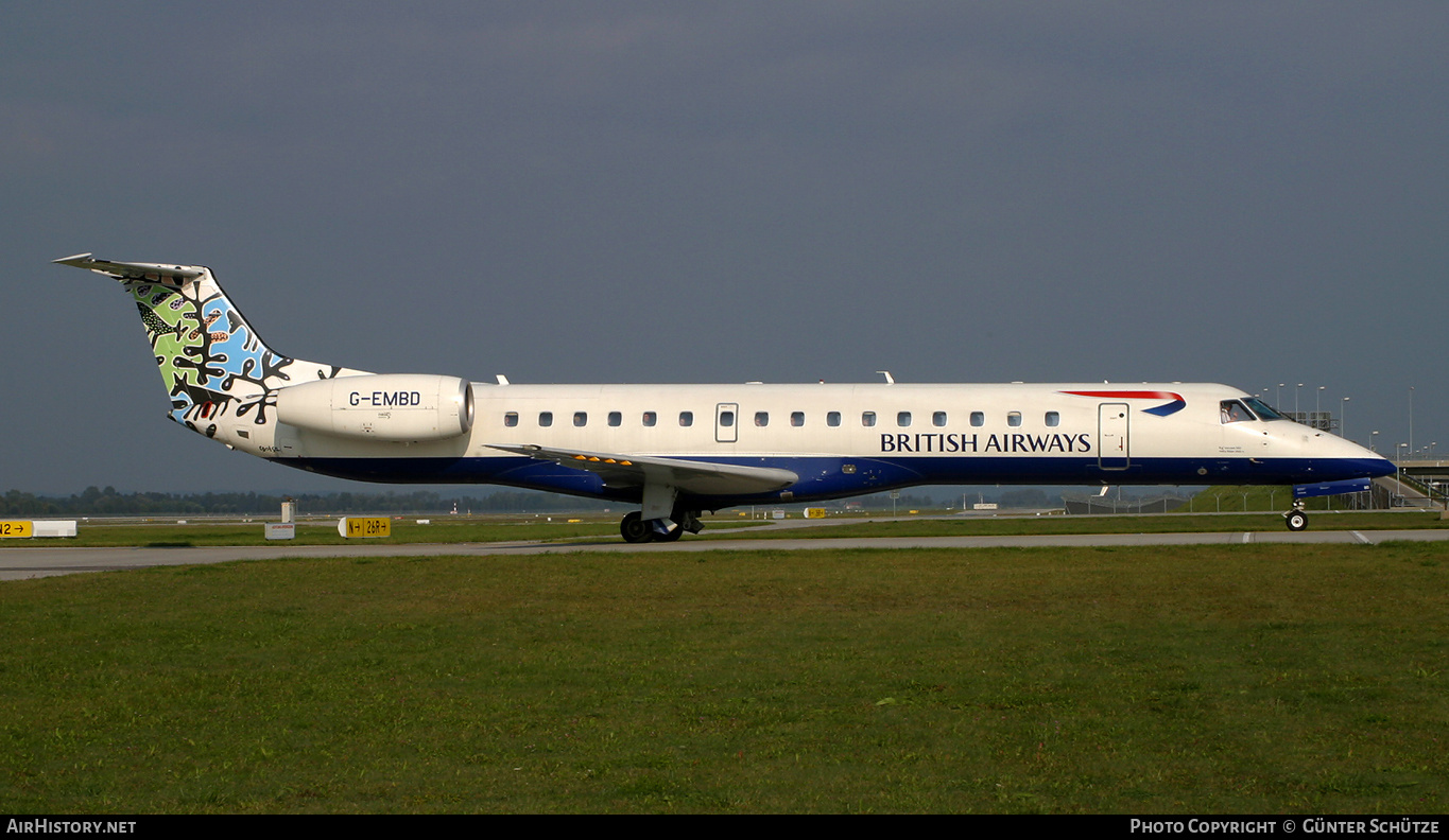 Aircraft Photo of G-EMBD | Embraer ERJ-145EU (EMB-145EU) | British Airways | AirHistory.net #250220