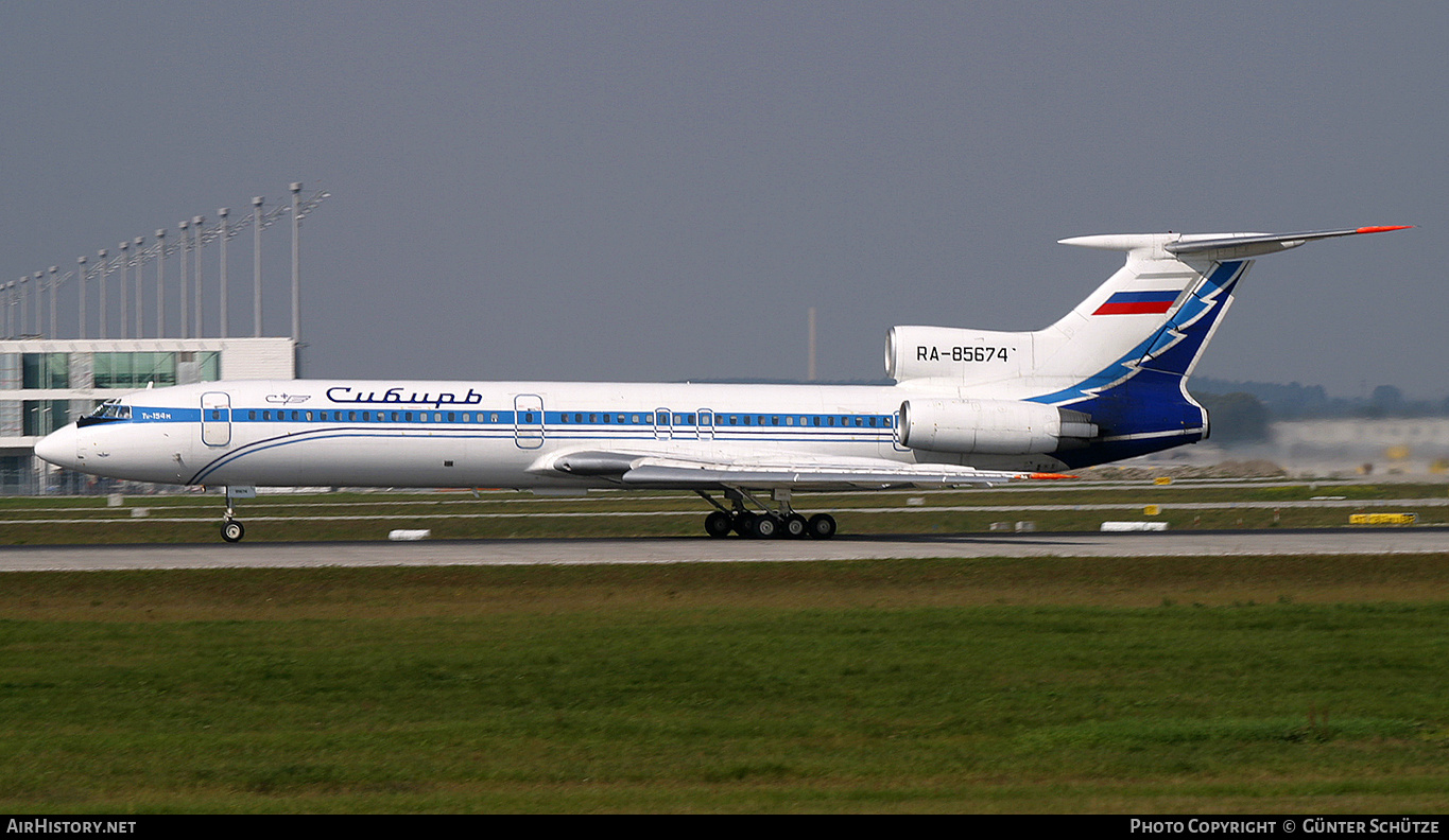 Aircraft Photo of RA-85674 | Tupolev Tu-154M | Sibir - Siberia Airlines | AirHistory.net #250222